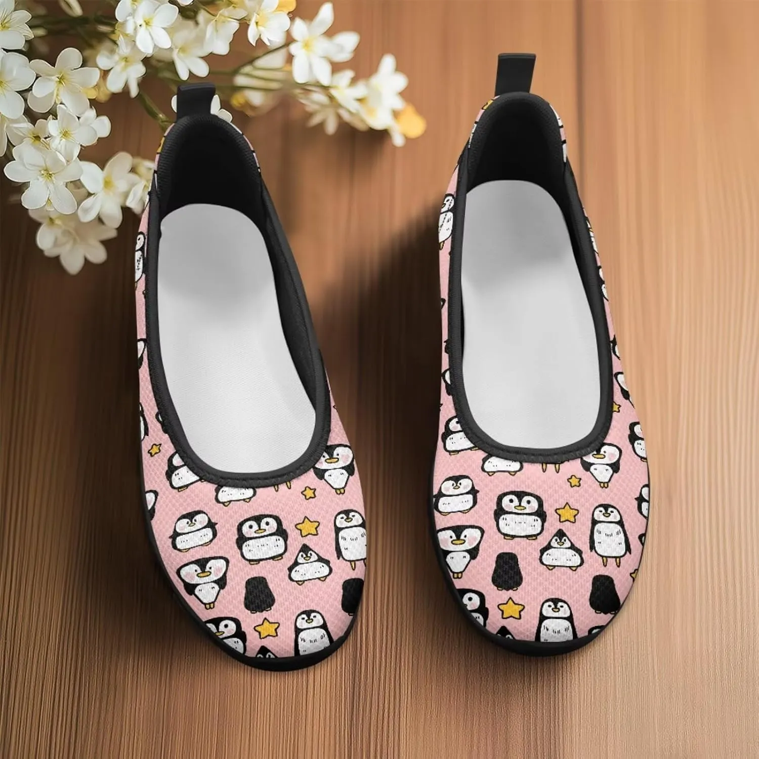 UNICEU Casual Slip On Shoes for Women Breathable Mesh Non-Slip Flats Lightweight Fashion Low Top Loafers for Walking