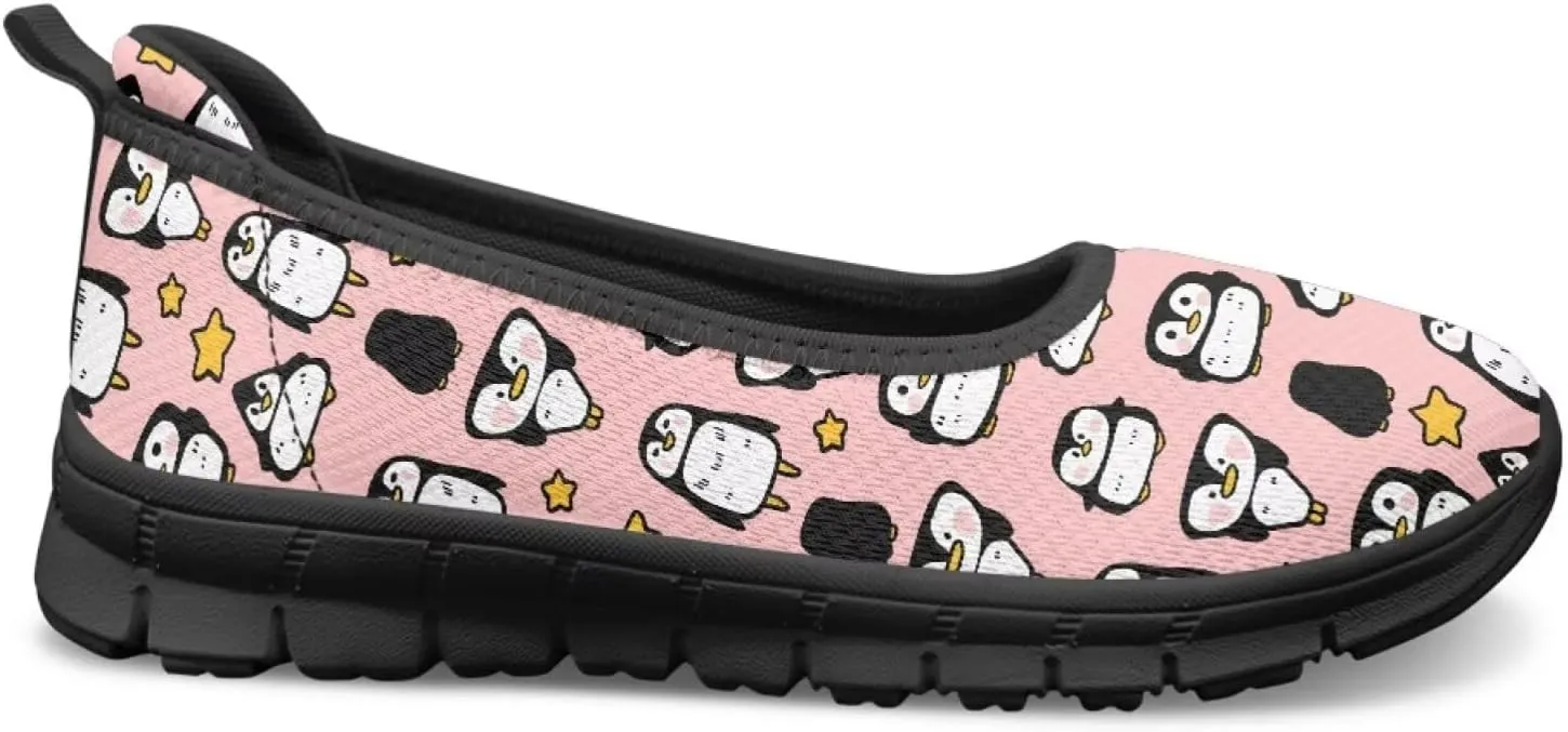 UNICEU Casual Slip On Shoes for Women Breathable Mesh Non-Slip Flats Lightweight Fashion Low Top Loafers for Walking