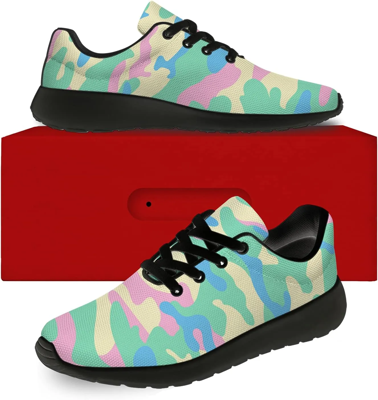 Unisex Camouflage Sneakers for Women & Men, Breathable & Lightweight, All Occasions