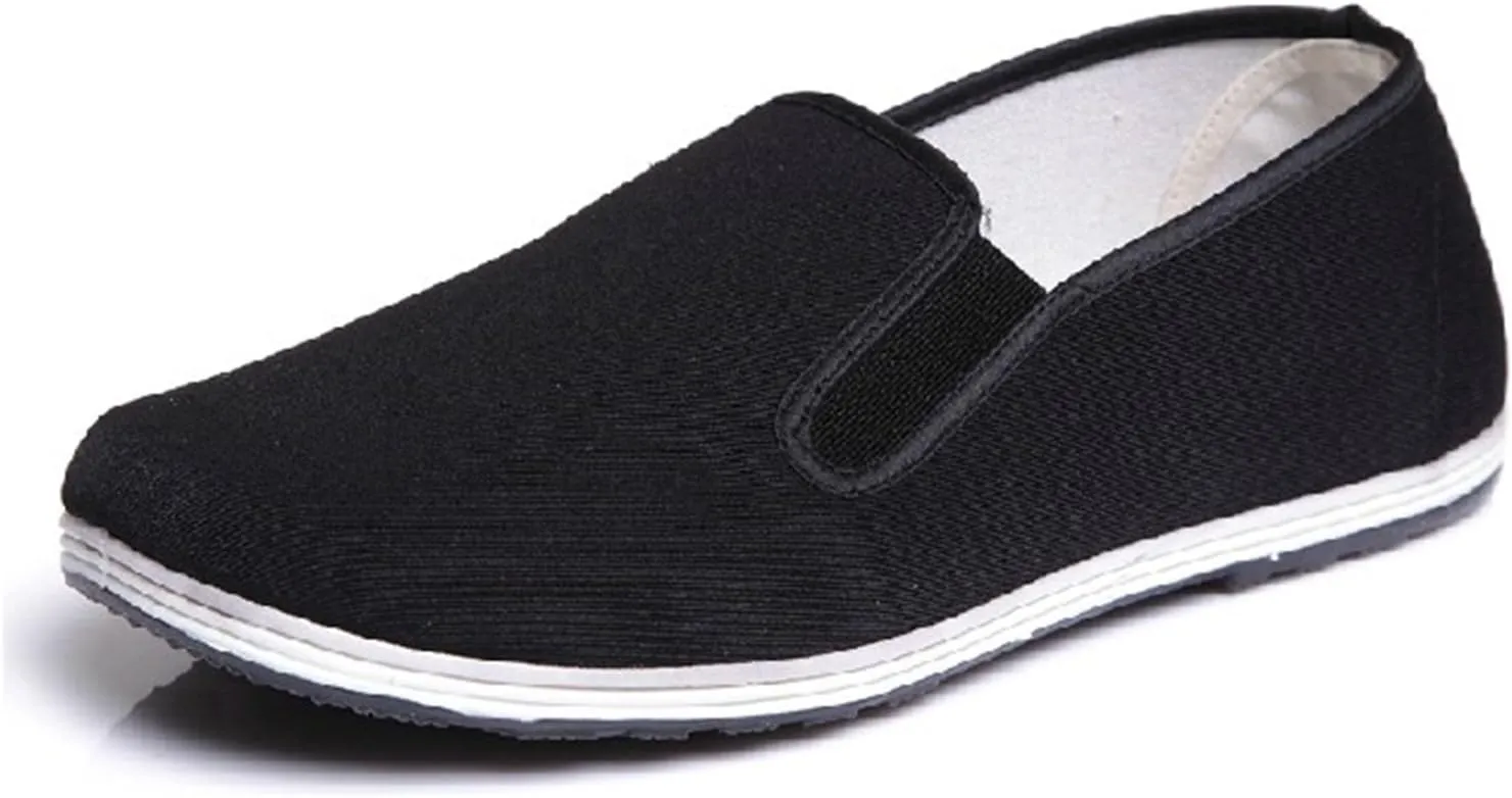 UNOW Chinese Traditional Cloth Kung Fu Shoes,Black