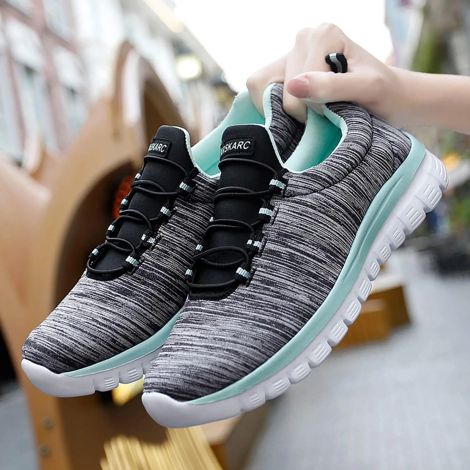 VARSKARC Women's Breathable Comfortable Fashion Casual Shoes