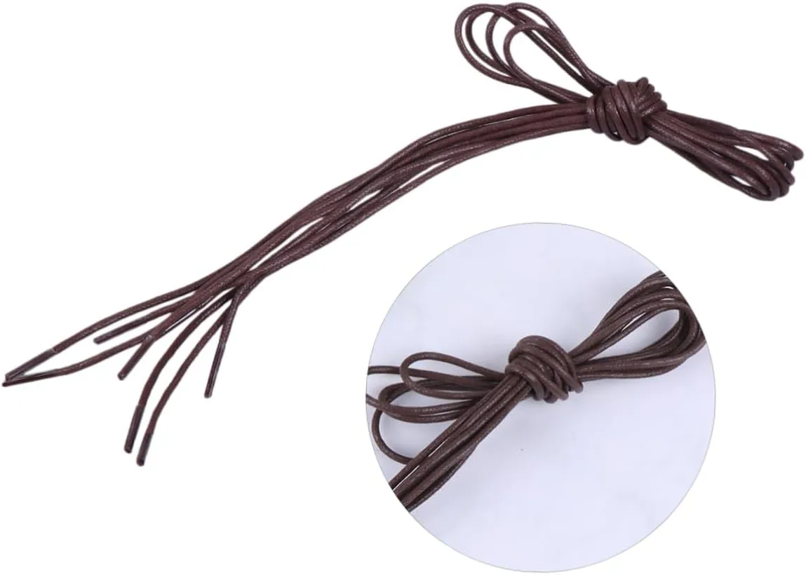 Waxed Shoelace Shoe Laces Shoelaces for Dress Shoes Walking Boot Laces Skate Shoes Adult Light up Shoes
