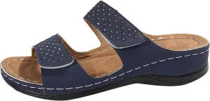 Wedge Sandals for Women Dressy Comfortable Soft Cushion Orthotic Sandals Open Toe Casual Slippers with Arch Support Beach Walking Shoes for Summer Outdoor Casual