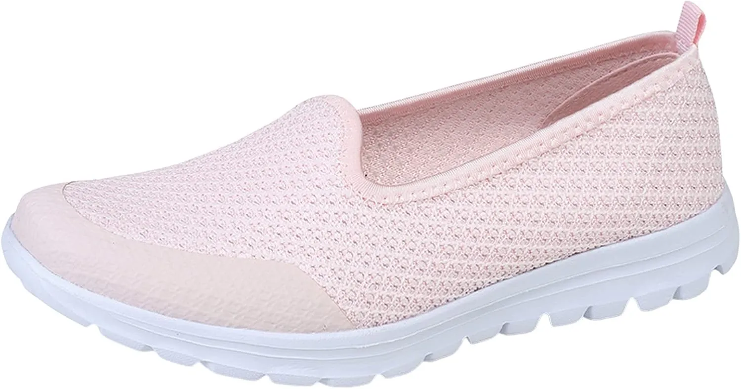 Women Casual Shoes Fashionable and Simple Solid Color New Pattern Summer Mesh Breathable Womens Casual Dress Shoes Wide