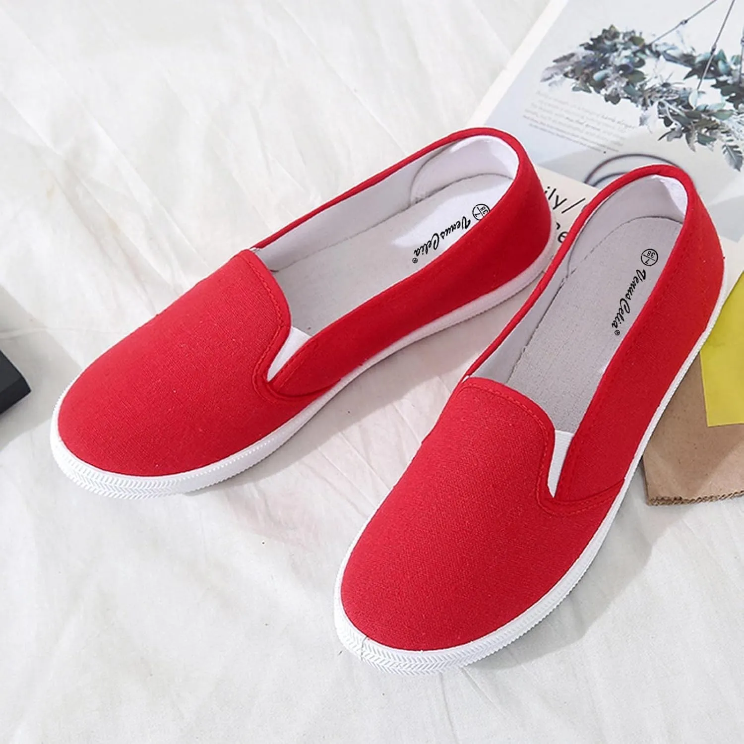 Women Orthopedic Sneakers Platform Wedge Sneakers Slip On Breathable Lightweight Fashion Sneakers Loafers Walking Shoes