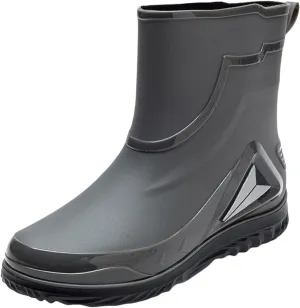 Women's Ankle Rain Boots Waterproof Rubber Deck Boots Short Garden Shoes Comfortable Non Slip Work Shoes