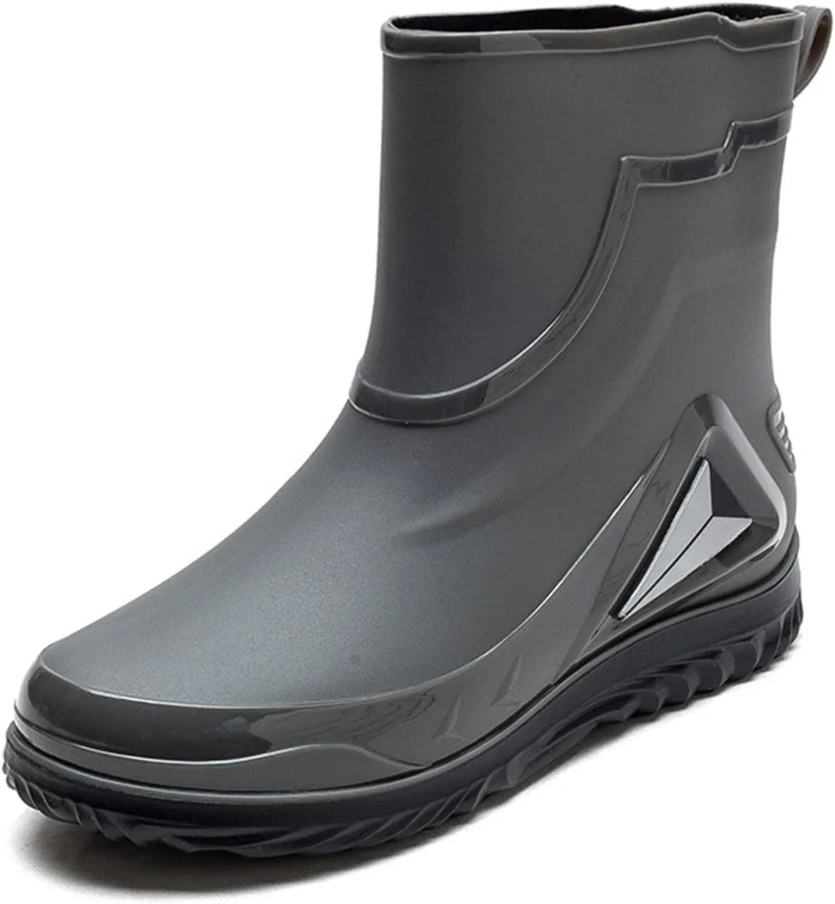 Women's Ankle Rain Boots Waterproof Rubber Deck Boots Short Garden Shoes Comfortable Non Slip Work Shoes