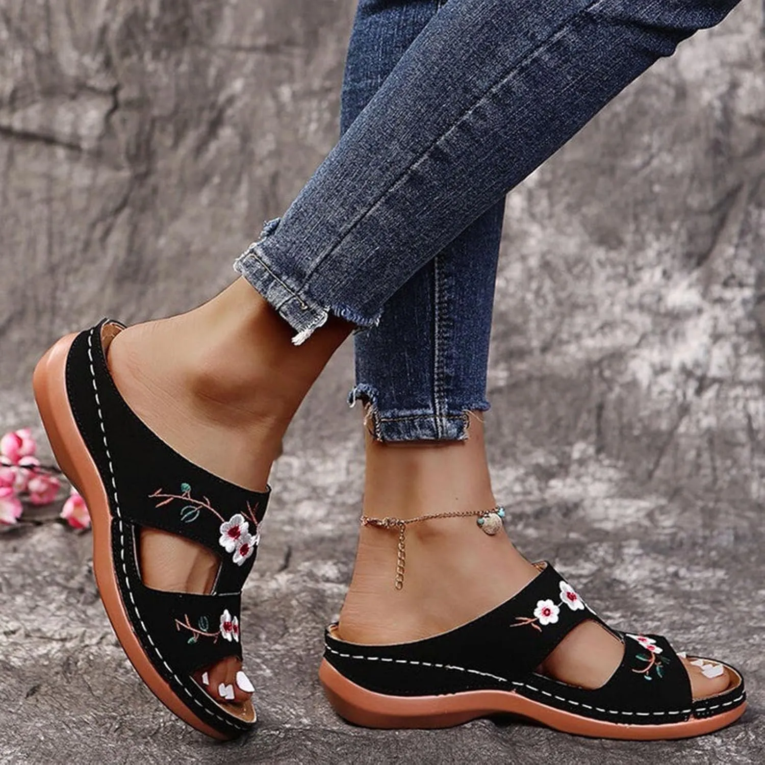 Women's Breathable Casual Sandals Open Toe Flatform Fashion Slides Sandals Dress Sandals Party Dress Sandals