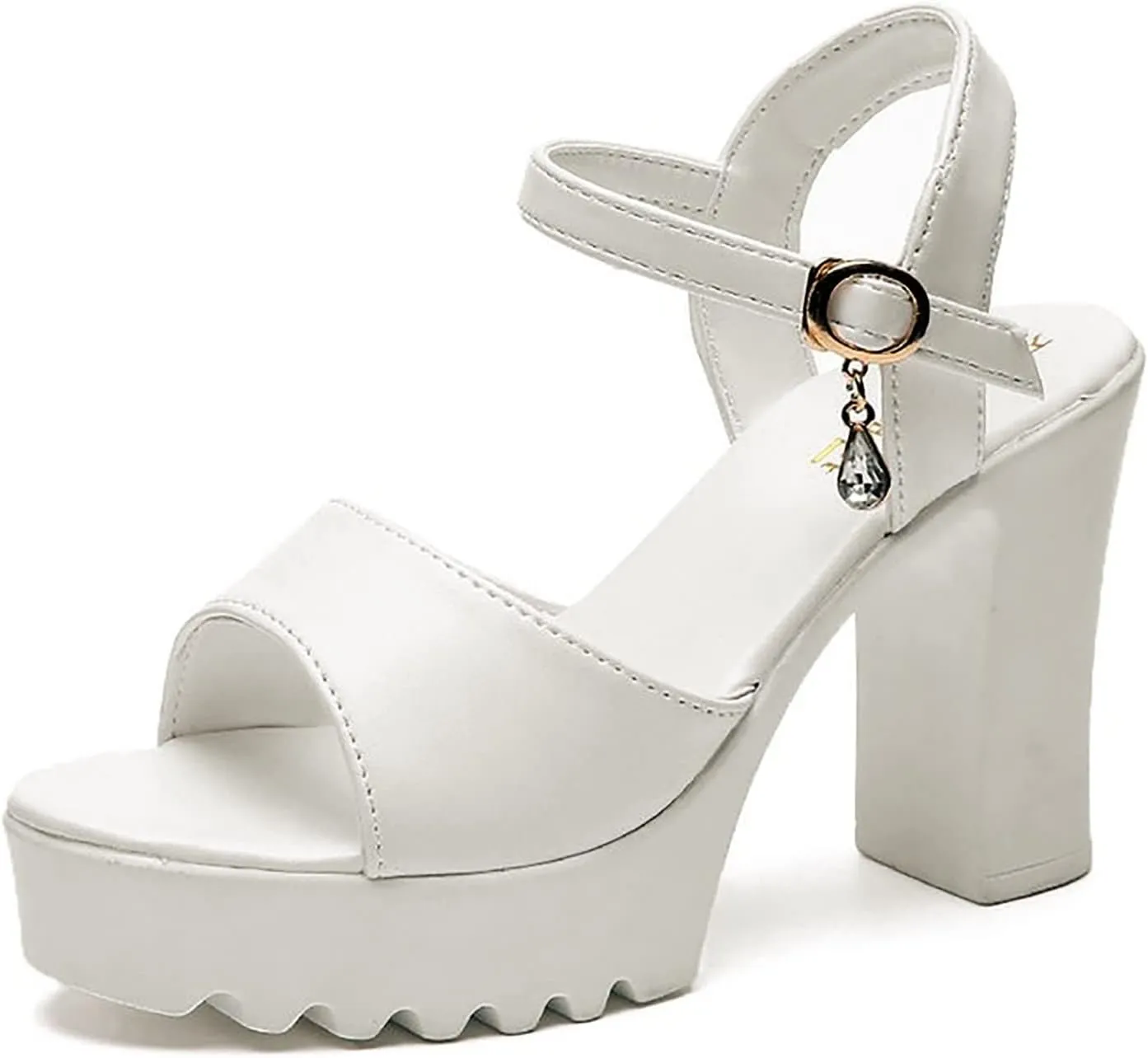 Women's Fashion Lace Casual Heels Sandals Shoes Chunky Breathable Up Women's Sandals
