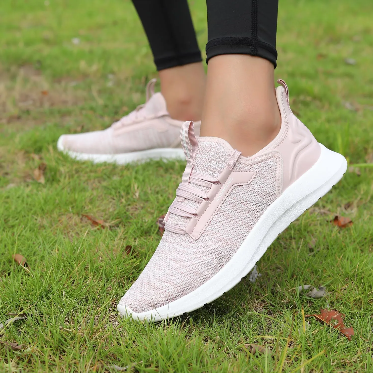 Womens Walking Running Shoes Slip on Lightweight Casual Sneakers