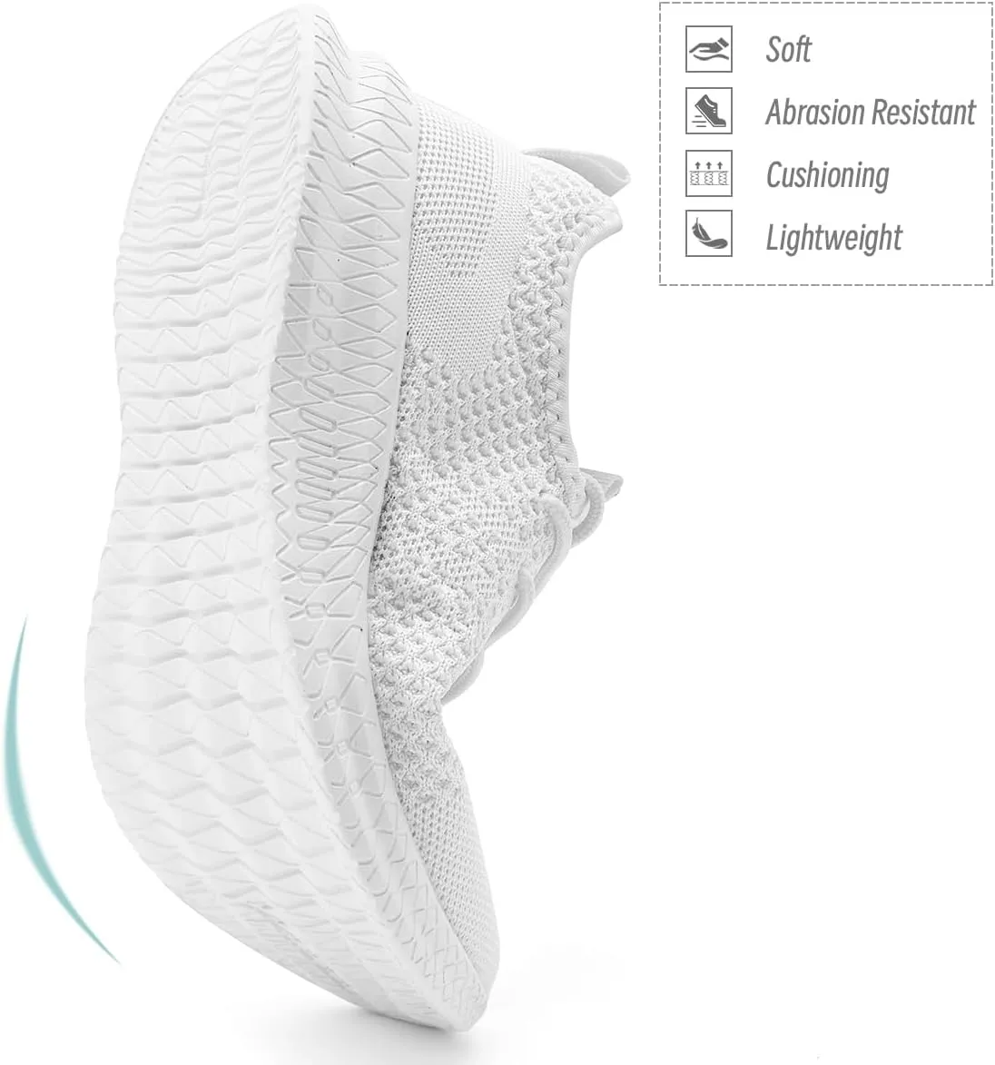 Womens Walking Running Shoes Sneakers Slip On Sport Tennis Athletic Gym Shoes Casual Lightweight Breathable Non Slip Workout Fashion Workout Trainers Shoe