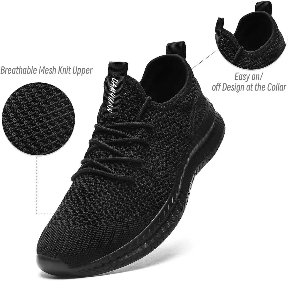 Womens Walking Running Shoes Sneakers Slip On Sport Tennis Athletic Gym Shoes Casual Lightweight Breathable Non Slip Workout Fashion Workout Trainers Shoe