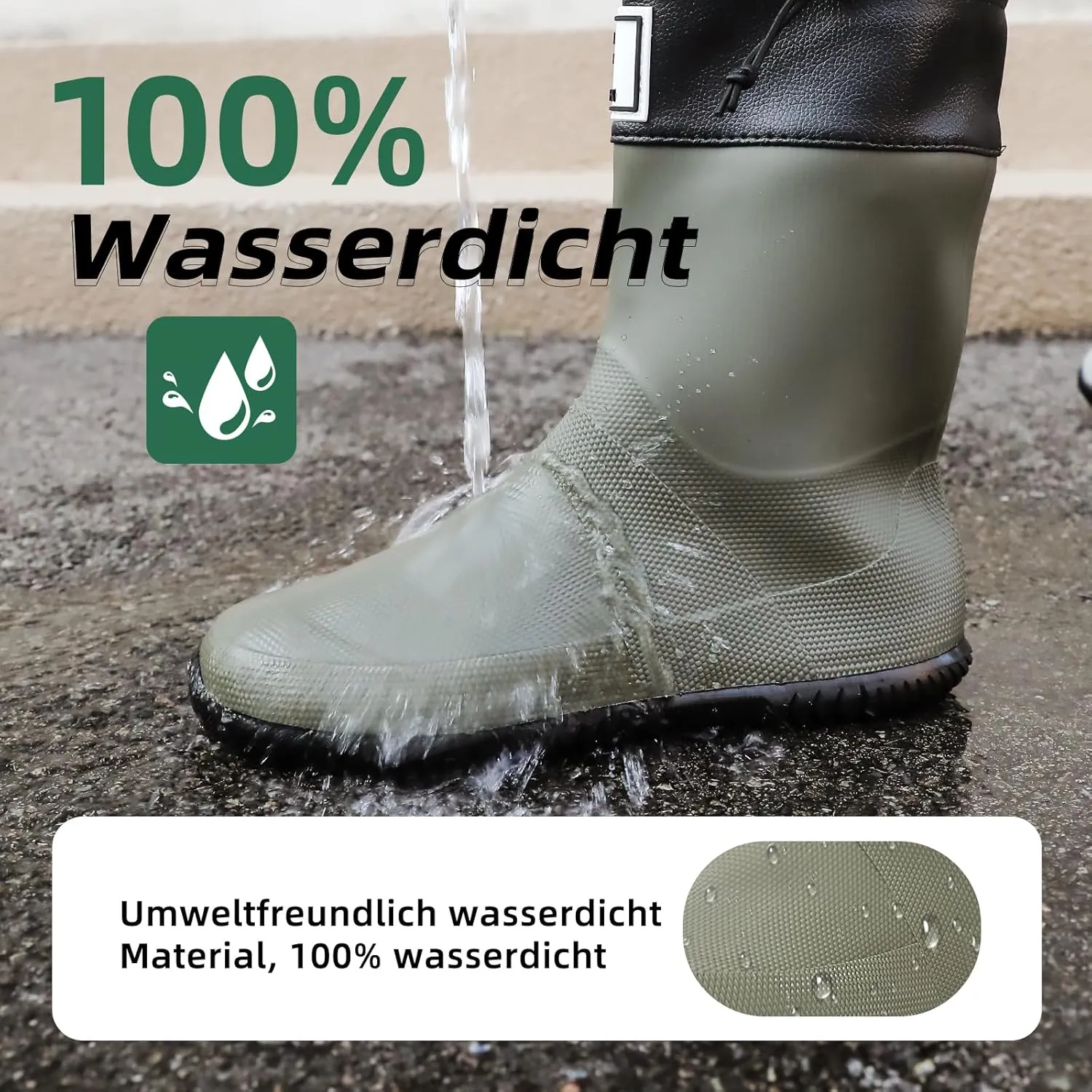 YorFotMae Midshaft Rain Boots Women, Waterproof Rubber Boots Men, Mid-Height Anti-Slip Lightweight Garden Shoes, Mid Calf Water Boots with Adjustable Buckle, Durable Fishing Boots Outdoor